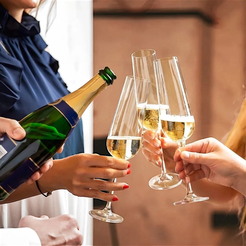 Brinde com Cristal: Taças Flauta Ardea 220ml | Alma & Casa