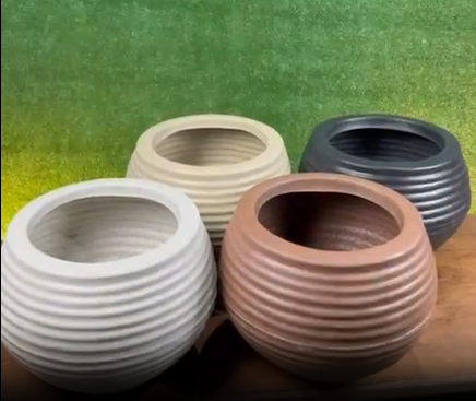 Vaso Esfera Corrugada | Alma & Casa