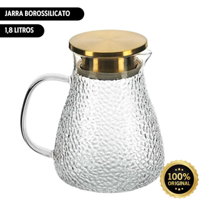 Jarra Borossilicato 1,8L: Design e Leveza à Mesa | Alma & Casa