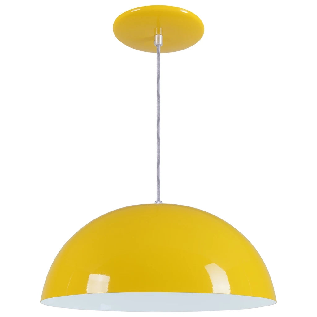 Pendente Meia Lua 34cm em Alumínio – Design Moderno e Sofisticado | Alma & Casa