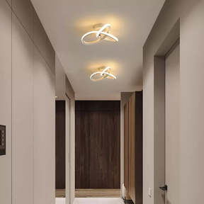 Lustre LED Contemporâneo em Design Escultural e Luz Suave | Alma & Casa