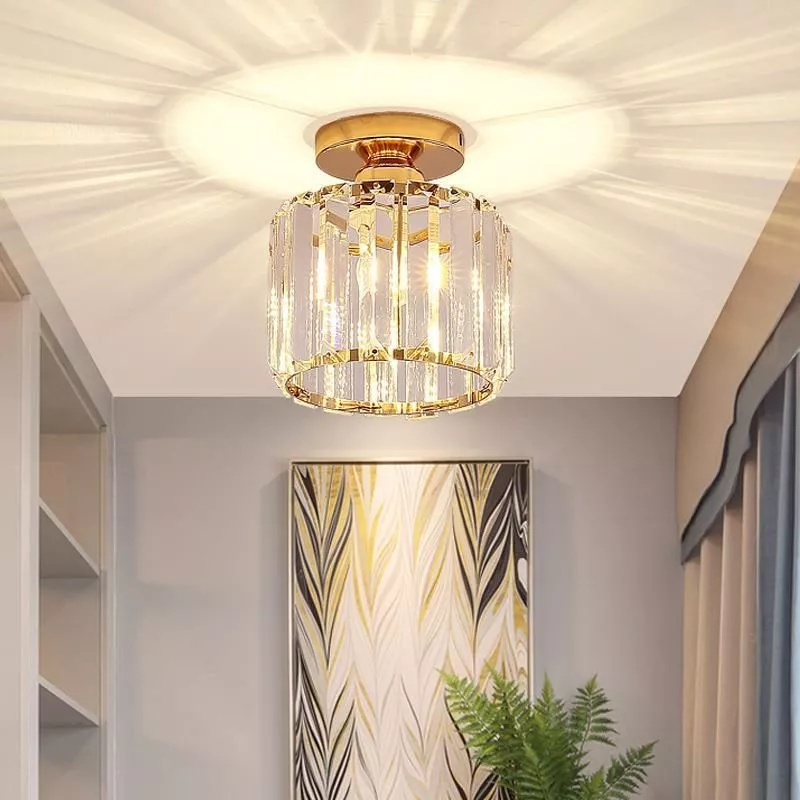Luminária de Cristal Moderna para Corredor e Sala | Alma & Casa