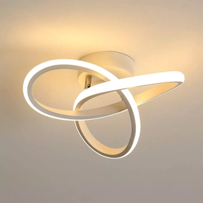 Lustre LED Contemporâneo em Design Escultural e Luz Suave | Alma & Casa