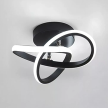 Lustre LED Contemporâneo em Design Escultural e Luz Suave | Alma & Casa