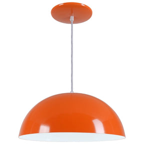Pendente Meia Lua 34cm em Alumínio – Design Moderno e Sofisticado | Alma & Casa