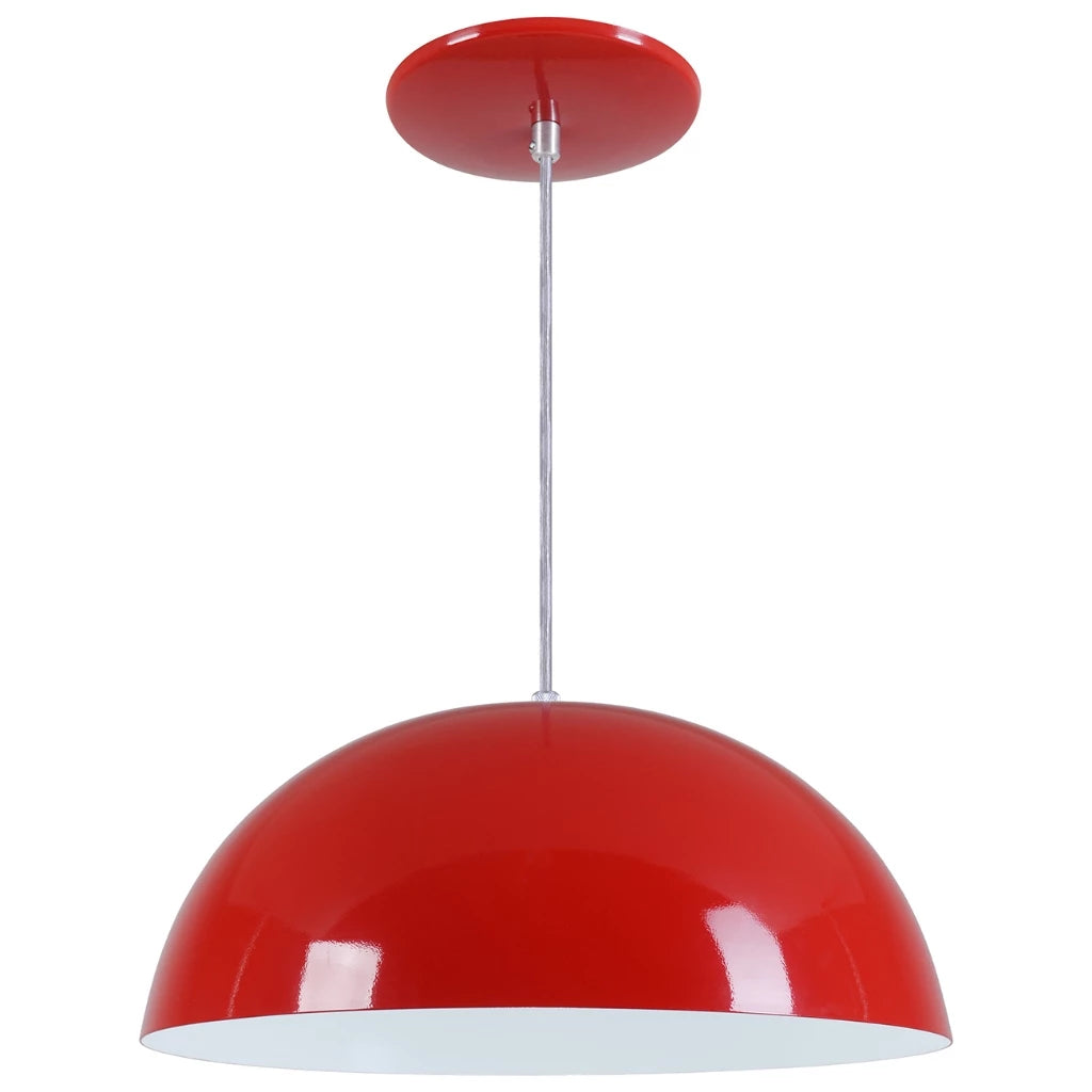 Pendente Meia Lua 34cm em Alumínio – Design Moderno e Sofisticado | Alma & Casa