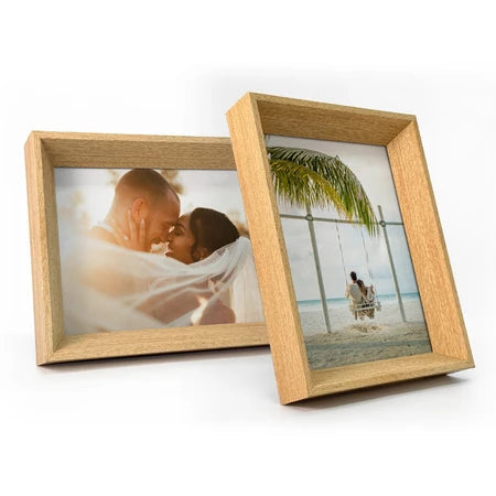 Porta-Retrato Chanfrado com Vidro A5 Premium | Alma & Casa