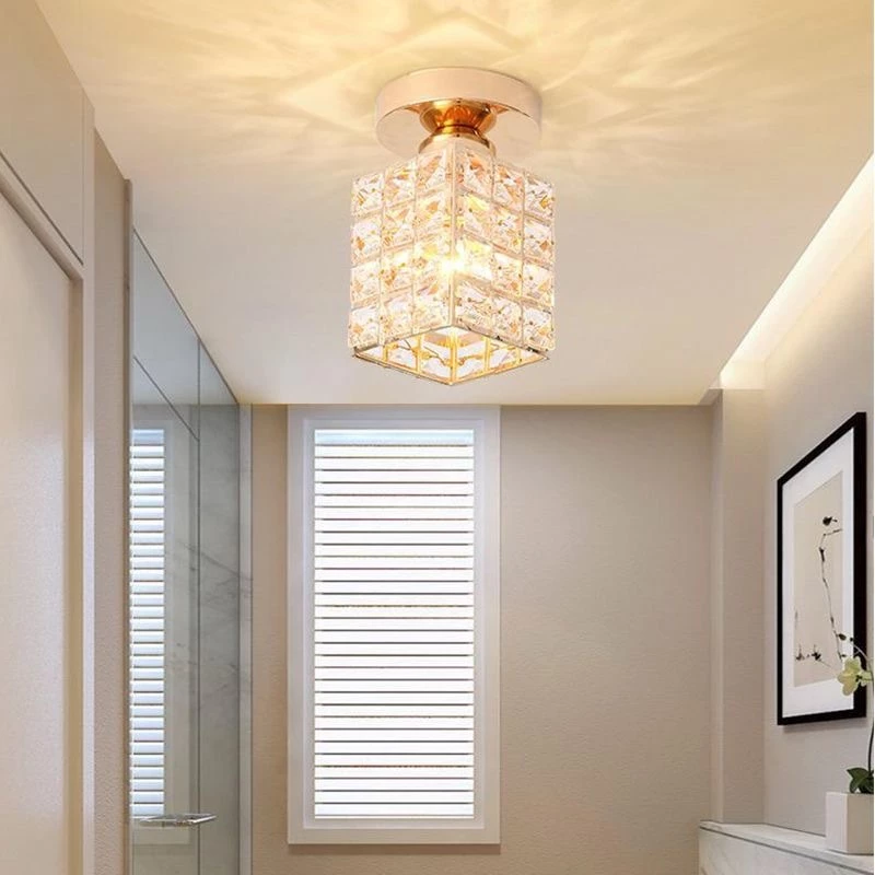 Luminária de Cristal Moderna para Corredor e Sala | Alma & Casa