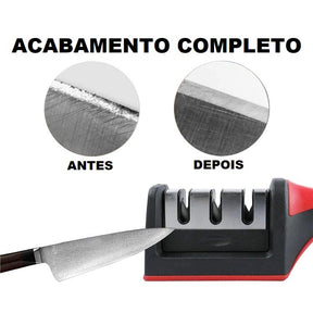 Afiador de Faca Profissional com Cabo 3 em 1 | Alma & Casa