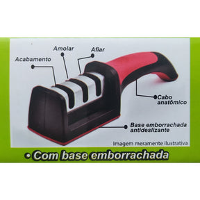 Afiador de Faca Profissional com Cabo 3 em 1 | Alma & Casa