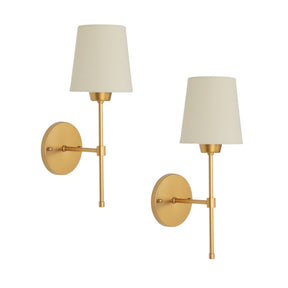 Par de Arandelas Tocheiro Douradas – Elegância Clássica | Alma & Casa