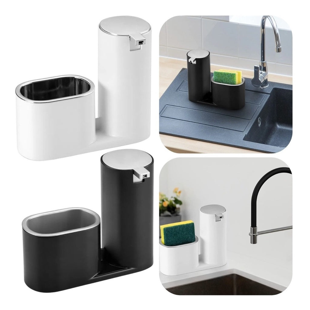 Dispenser Porta Detergente e Bucha Luxo Cozinha
