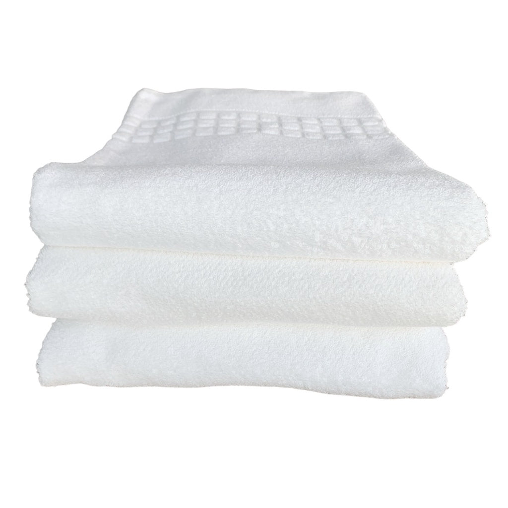 Kit 3 Toalhas de Banho Branca Hotel Teka Toronto Profiline 150x75 Luxo Algodão Macia Absorve Pousada