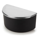 Saleiro Preto com Tampa em Inox Pop 1kg | Alma & Casa
