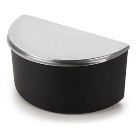 Saleiro Preto com Tampa em Inox Pop 1kg | Alma & Casa