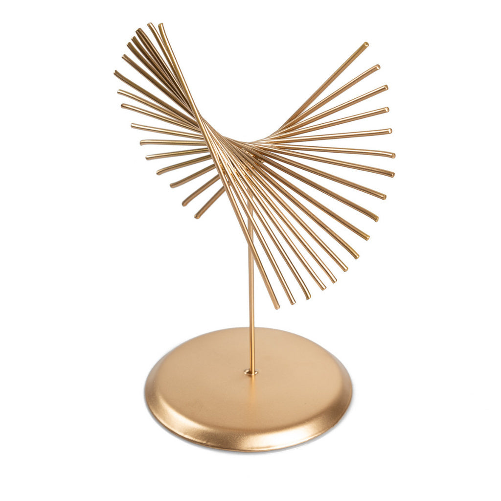 Escultura Decorativa em Ferro Dourado | Alma & Casa