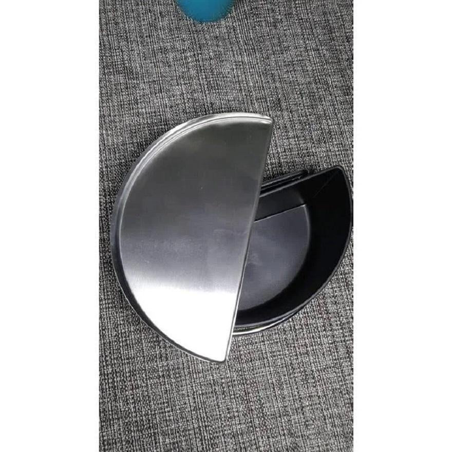 Saleiro Preto com Tampa em Inox Pop 1kg | Alma & Casa