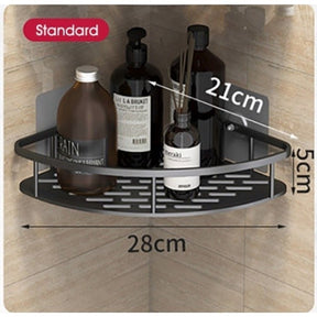 Prateleira de Banheiro LInha Luxo Triangular De Canto Prateleira Banheiro Porta Shampoo Sabonete Condicionadores E Cosméticos Organizador De Parede De Canto De Metal Porta