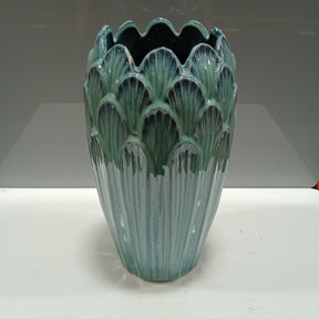Vaso Azul em Cerâmica – Decoração Sofisticada | Alma & Casa