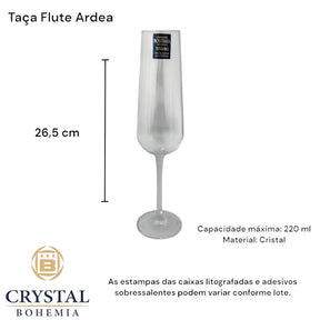Brinde com Cristal: Taças Flauta Ardea 220ml | Alma & Casa