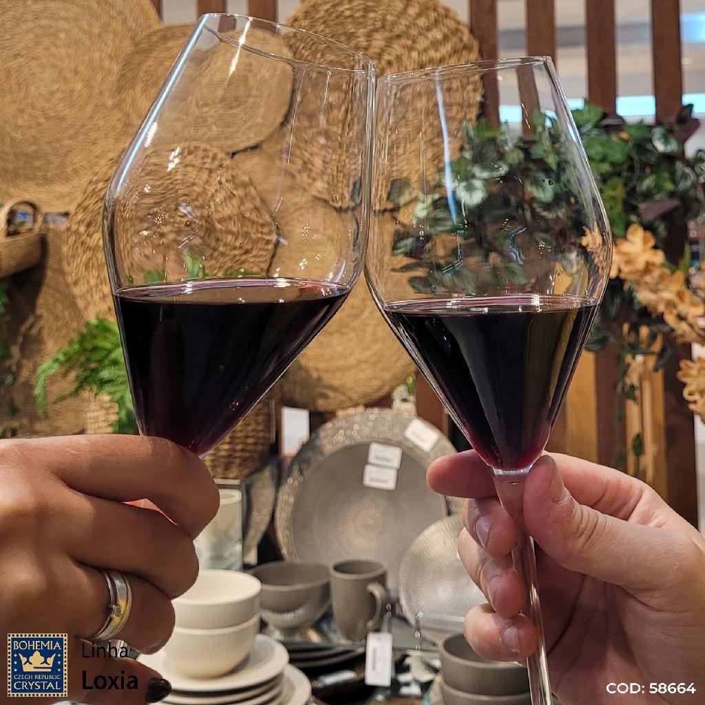 Brinde com Estilo: Taças de Cristal Loxia 470ml | Alma & Casa