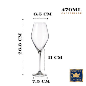 Brinde com Estilo: Taças de Cristal Loxia 470ml | Alma & Casa