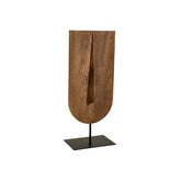 Escultura Face Abstrata em Poliresina Madeira | Alma & Casa