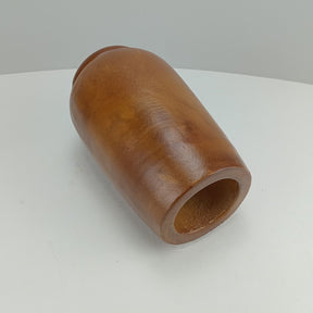 Vaso Decorativo em Madeira Marrom Elegante | Alma & Casa