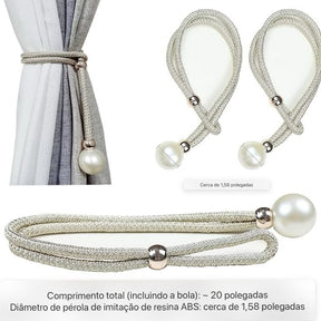 Prendedor de Cortina Decorativo com Pingente | Alma & Casa