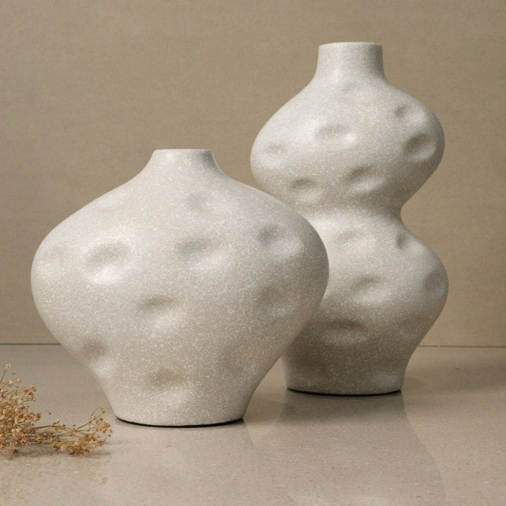 Dupla de Vasos Orgânicos em Cerâmica Artesanal | Alma & Casa