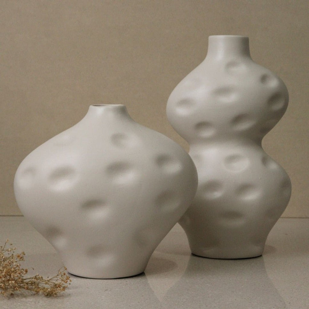 Dupla de Vasos Orgânicos em Cerâmica Artesanal | Alma & Casa