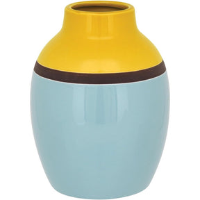 Vaso Decorativo em Cerâmica Azul Sofisticado | Alma & Casa
