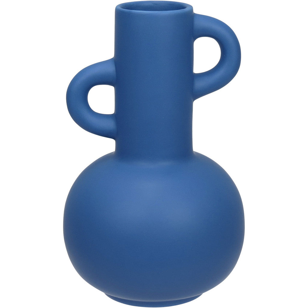 Vaso Decorativo em Cerâmica Azul Elegante | Alma & Casa