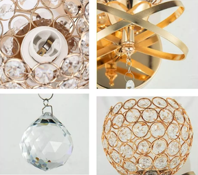 Arandela Dueto de Cristal, Dourado Moderna | Alma & Casa