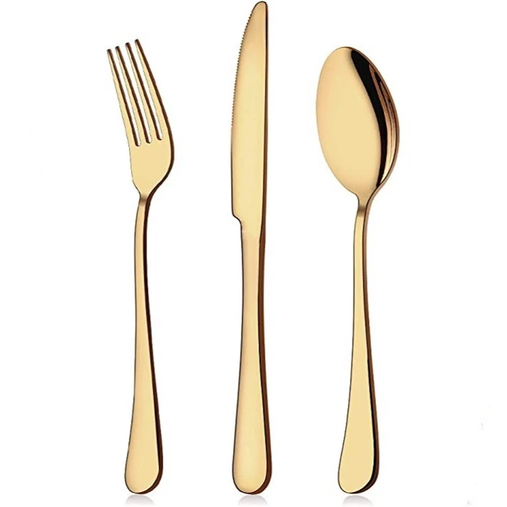 Talheres Slim Ouro & Prata: Dueto de Elegância | Alma & Casa