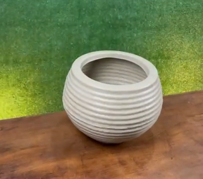 Vaso Esfera Corrugada | Alma & Casa