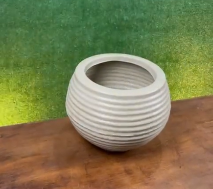 Vaso Esfera Corrugada | Alma & Casa