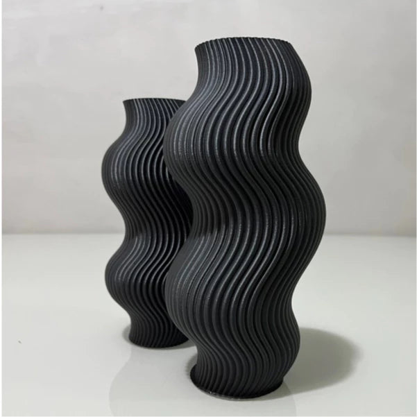 Vaso Decorativo Ondulado - Impressão 3D| Alma & Casa