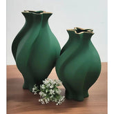 Kit 2 Peças Vasos Cerâmicos Artesanais para Decoração Sofisticada | Alma & Casa