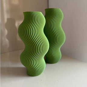 Vaso Decorativo Ondulado - Impressão 3D| Alma & Casa