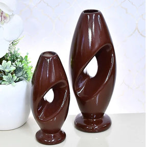 Dupla de Vasos em Cerâmica – Design Moderno | Alma & Casa